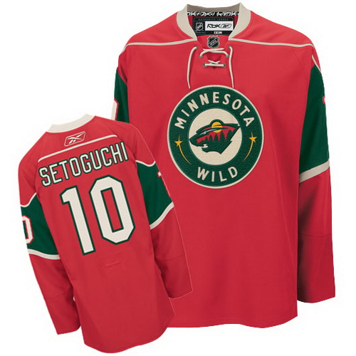 Best Quality Minnesota Wild 10 Devin Setoguchi Red NHL Hockey Jersey